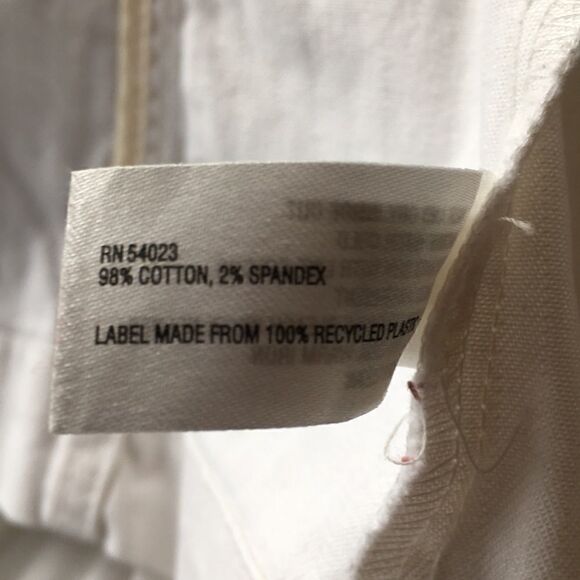 Gap denim jacket  Four pockets buttons Small Cream with light striped detail - Picture 6 of 8